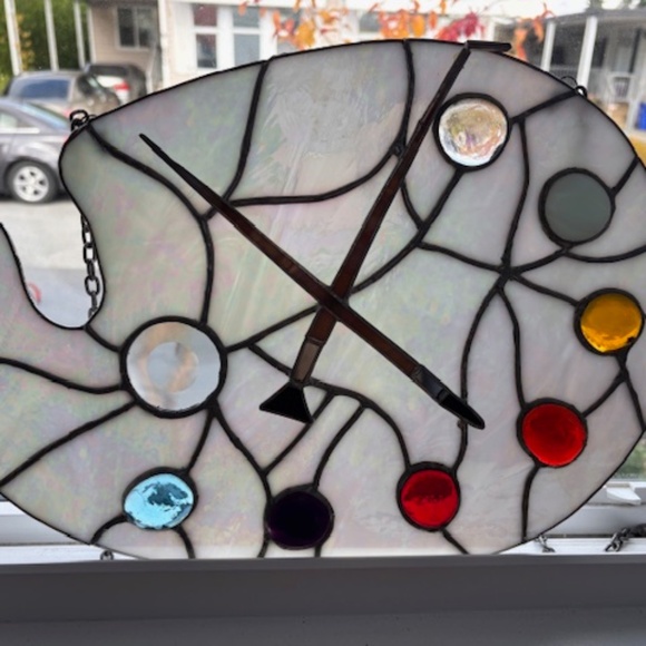 Hand made mosaic palette (Gabriola, BC) Perfect condition. - Picture 1 of 2